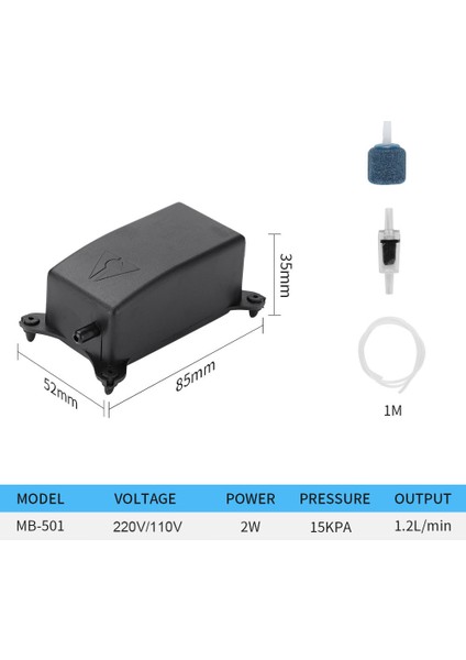 Akvaryum Hava Pompası Kitleri Oksijen Hava Pompası, (Yurt Dışından)