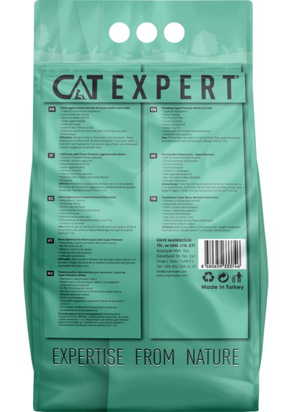 CAT EXPERT Kedi Kumu Fresh Control With Activated Carbon Topaklanan Koku Hapseden Tozsuz 8LTX 2 Adet