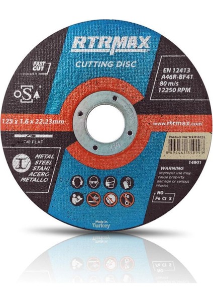 Metal Kesici Düz 115 x 3.0 x 22.23 (Master)