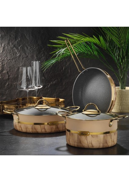 Selectıon 22CM Derin Tencere Krem