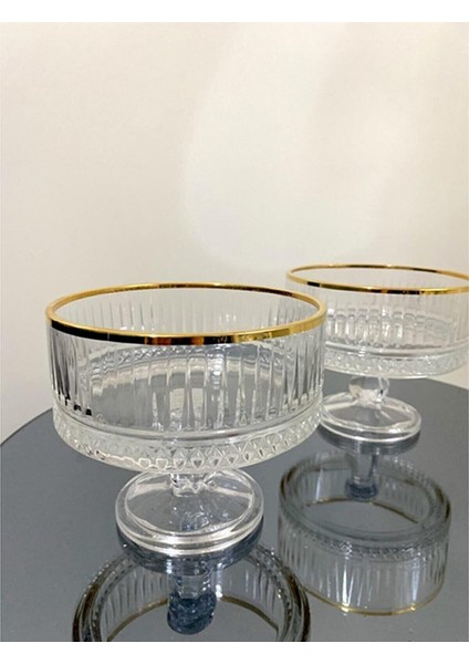 51749-2'li Elysia Golden Touch Yaldızlı Dondurma Kasesi
