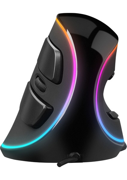 SMX-R618 Terrıfıc Siyah Ultra Rgb Efektli 4000DPI 6 Tuşlu Dikey Ergonomik Dikey Mouse