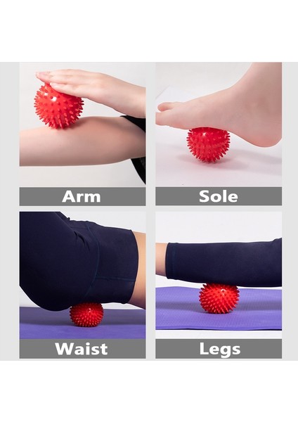 Dayanıklı Pvc Dikenli Masaj Topu Tetik Noktası Spor Fitness Eller ve Ayaklar Plantar Fasiit Rölyef 9cm Spor Topu (Yurt Dışından) modelleri
