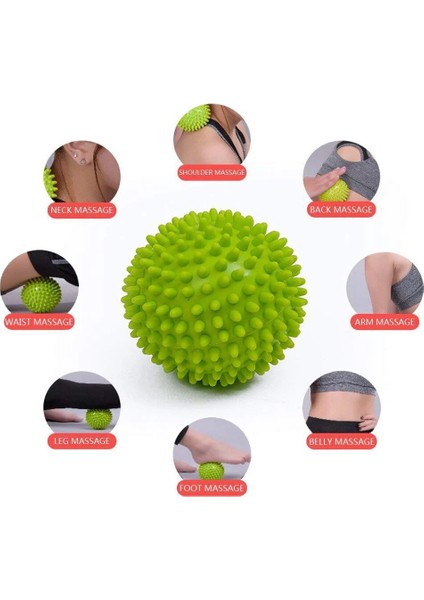 Dayanıklı Pvc Dikenli Masaj Topu Tetik Noktası Spor Fitness Eller ve Ayaklar Plantar Fasiit Rölyef 9cm Spor Topu (Yurt Dışından) fırsatları