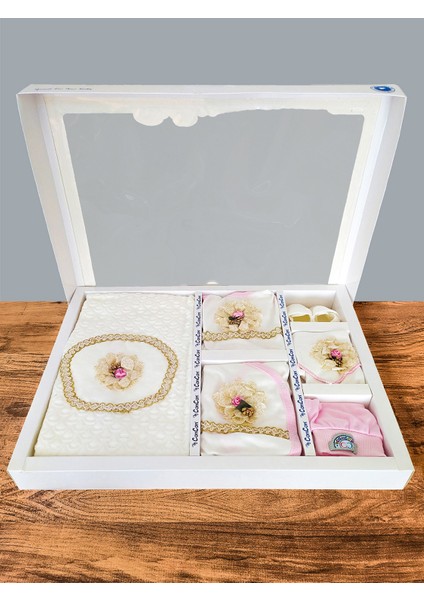 Hastane Çıkışı Kız Bebek Kıyafeti Yeni Doğan Bebek Hediyesi 10 Parça Bebek Tulum Battaniye Mevlüt Takımı