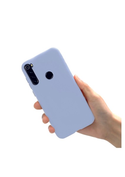 Xiaomi Redmi Note 8 Lila Silikon Rubber Kılıf Arka Kapak