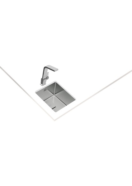 FLEXLINEA RS15 34.40 Ankastre/Tezgaha Sıfır/Tezgahaltı Eviye Paslanmaz Çelik 34 cm 115000015 modelleri
