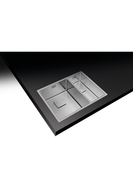 FLEXLINEA RS15 2B 580 Ankastre/Tezgaha Sıfır/Tezgahaltı Eviye Paslanmaz Çelik 58 cm 115030010
