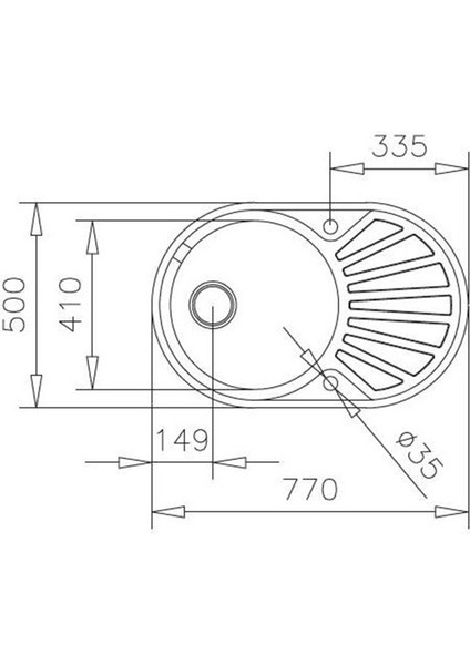 DR 77 1B 1D Ankastre Eviye Paslanmaz Çelik 77 cm 40127315 modelleri