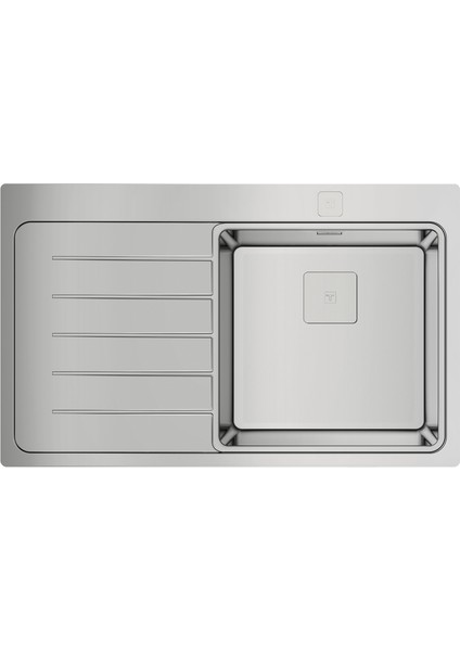 ZENIT RS15 1B 1D L 86 AUTO Ankastre Kumanda Sifonlu Sol Damlalıklı Eviye Paslanmaz Çelik 86 cm 115100005