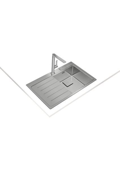 ZENIT RS15 1B 1D L 86 AUTO Ankastre Kumanda Sifonlu Sol Damlalıklı Eviye Paslanmaz Çelik 86 cm 115100005 fiyatları