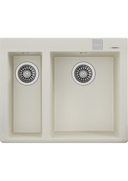 FORSQUARE 590 TG BRIGHT CREAM Ankastre Kumanda Sifonlu Granit Eviye Krem 59 cm 115260022