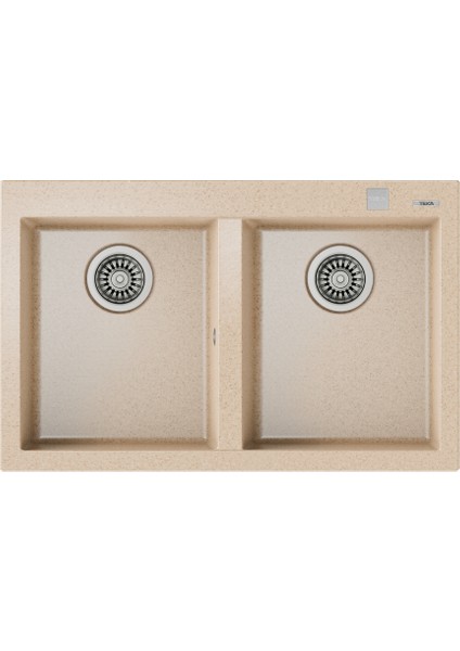 FORSQUARE 790 TG AVENA BEIGE Ankastre Kumanda Sifonlu Granit Eviye Bej 79 cm 115260016