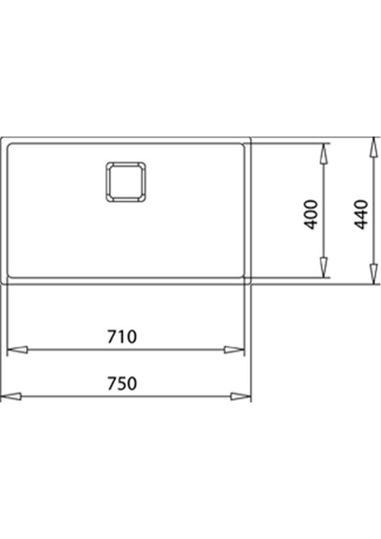 FLEXLINEA RS15 71.40 Ankastre/Tezgaha Sıfır/Tezgahaltı Eviye Paslanmaz Çelik 71 cm 115000011 indirimleri