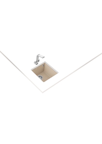 SQUARE 34.40 TG AVENA BEIGE Tezgahaltı Granit Eviye Bej 34 cm 115230032 fiyatları