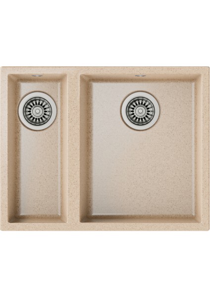 SQUARE 560 TG AVENA BEIGE Tezgahaltı Granit Eviye Bej 56 cm 115260031