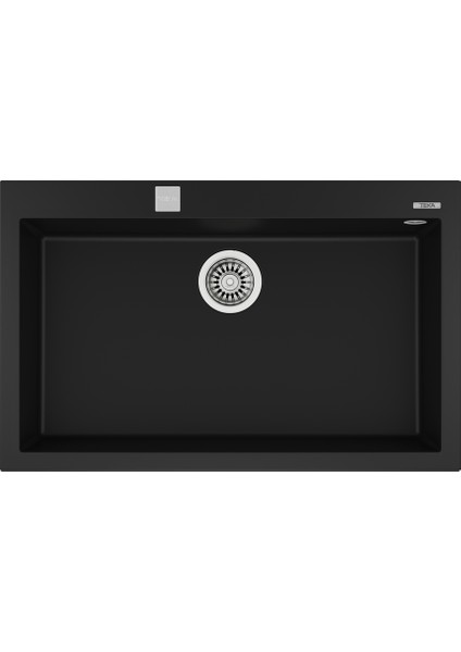 FORSQUARE 72.40 TG BLACK Ankastre Kumanda Sifonlu Granit Eviye Siyah 72 cm 115230000