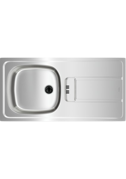 GRAVITY Ankastre Sağ Damlalıklı Eviye Mikroketen Dokulu 86 cm 115120044