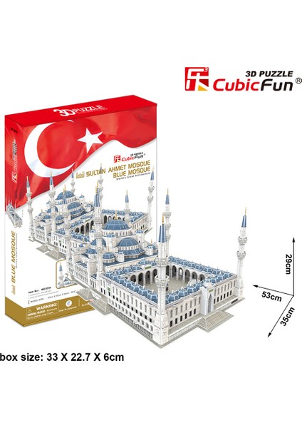 Cubic Fun 3D 321 Parça Puzzle Sultan Ahmet Camii