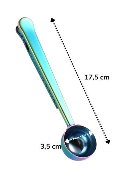 Mandallı Kahve Ölçü Kaşığı Renkli Çok Fonksiyonlu Paslanmaz Çelik Kaşık fiyatları