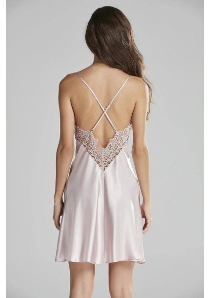 6955 6'lı Saten Gecelik Sabahlık Çeyiz Seti Pudra indirimleri