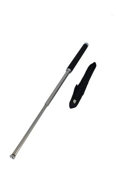 Teleskopik Demir Jop Orta Boy Krom Kaplama