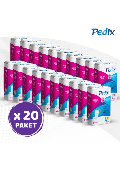 Mesane Pedi Büyük Boy Large (L) 10x20 200 Adet