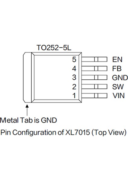 XL7015 100V 0.8A 150KHZ Voltaj Düşürücü Entegre