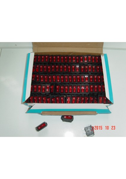 Tekli Işıklı Anahtar 3 Pin 100 Adet