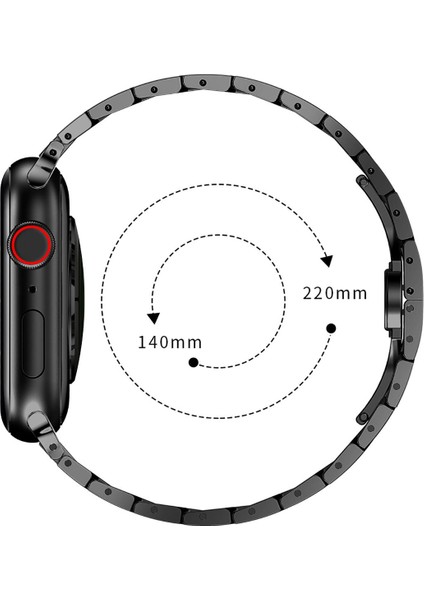 Apple Watch 7 45 mm Uyumlu Metal Kordon Premium Paslanmaz Çelik Kayış Şık & Agresif Tasarım indirimleri