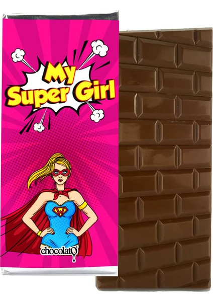 Supergirl's 100 gr Sütlü Tablet Çikolata