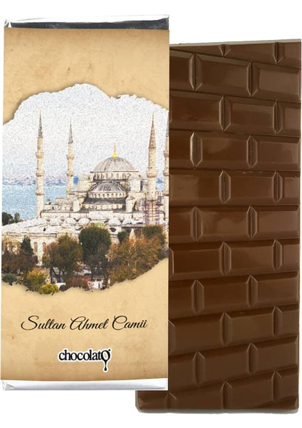 Sultan Ahmet Camii 100 gr Sütlü Tablet Çikolata