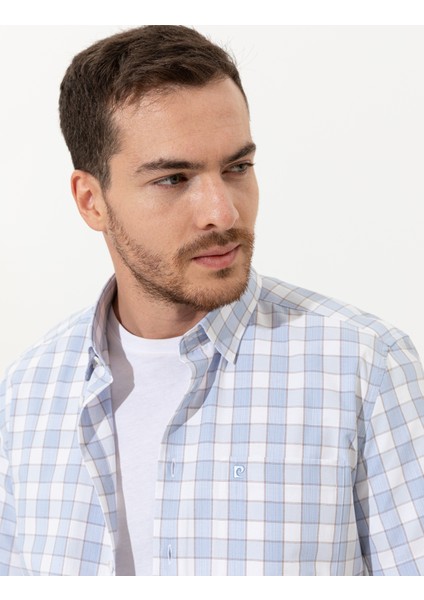 Erkek Açık Mavi Regular Fit Kısa Kollu Gömlek 50249666-VR003 fiyatları
