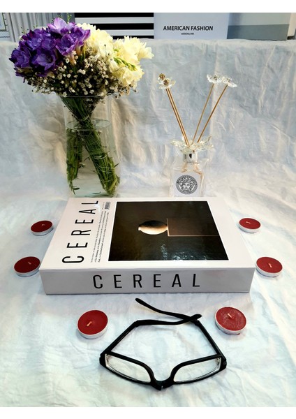 Lovely Book & Book Dekoratif Kutu Cereal Home Serisi 2'li Kitap Kutu Set