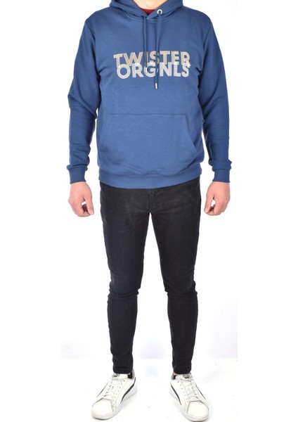 Esw 1776 Kapşonlu Sweat/mavi/m