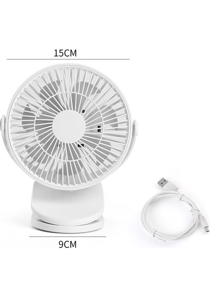 Mini Klip Masa Fan Şarj Edilebilir 360 ° Döndürmek Için Taşınabilir Usbfan Ev Ofis Yurt ve Yatak Odası Soğutucu | Hayranları (Yurt Dışından)