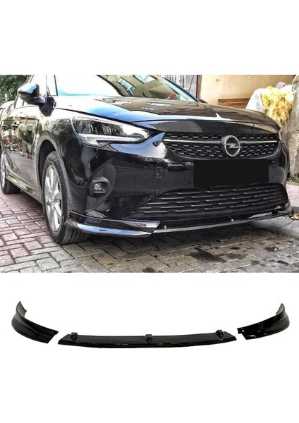 Opel Corsa F Race Ön Lip Piano Black 3 Parça 2019+ modelleri