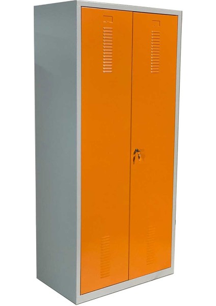 Turuncu Metal Bahçe Malzeme Dolabı