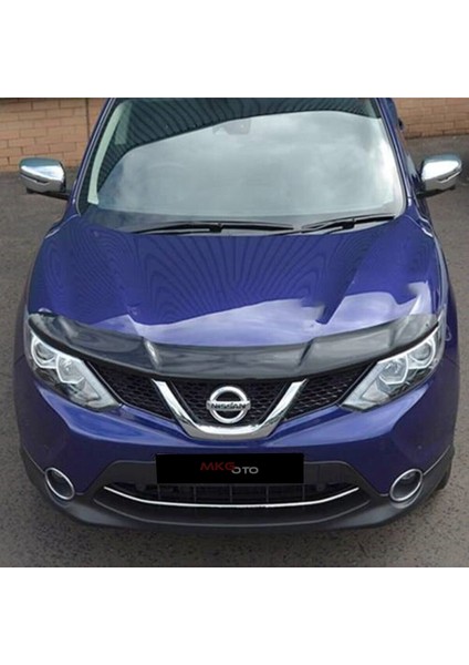 Nissan Qashqai 2014 - 2017 Ön Kaput Koruyucu Rüzgarlığı Piano Black 3.2 mm Kalın Plastik fiyatları