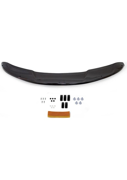 Nissan Qashqai 2014 - 2017 Ön Kaput Koruyucu Rüzgarlığı Piano Black 3.2 mm Kalın Plastik