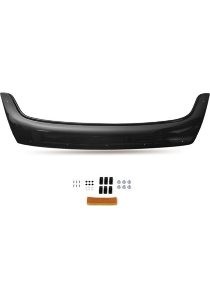 Renault Master 2010-2014 Ön Kaput Koruyucu Rüzgarlığı Piano Black 3.2 mm Kalın Plastik