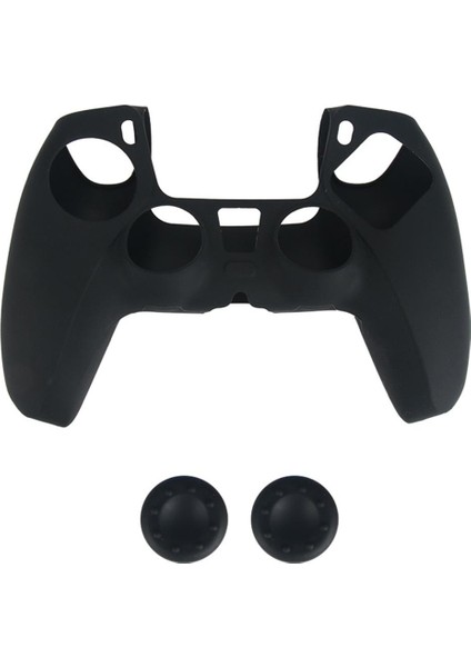 Yumuşak Silikon Kapak Cilt Sony Ps5 Denetleyicisi Için Koruyun / Thumbstick Siyah (Yurt Dışından)