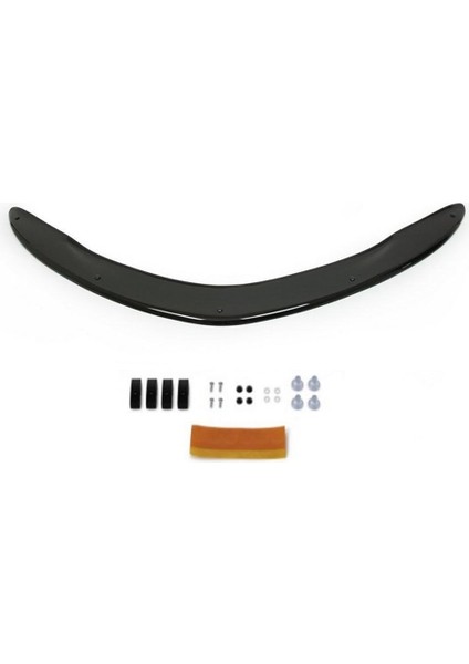 Toyota Corolla 2013 - 2018 Ön Kaput Koruyucu Rüzgarlığı Piano Black 3.2 mm Kalın Plastik