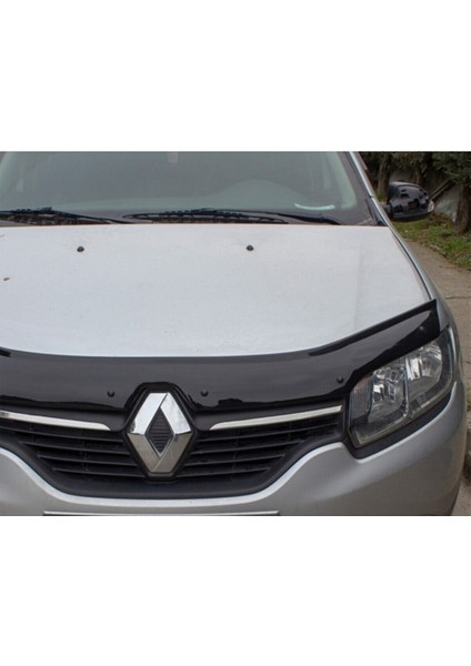 Renault Symbol 2013 ve Üzeri Ön Kaput Koruyucu Rüzgarlığı Piano Black 3.2 mm Kalın Plastik modelleri