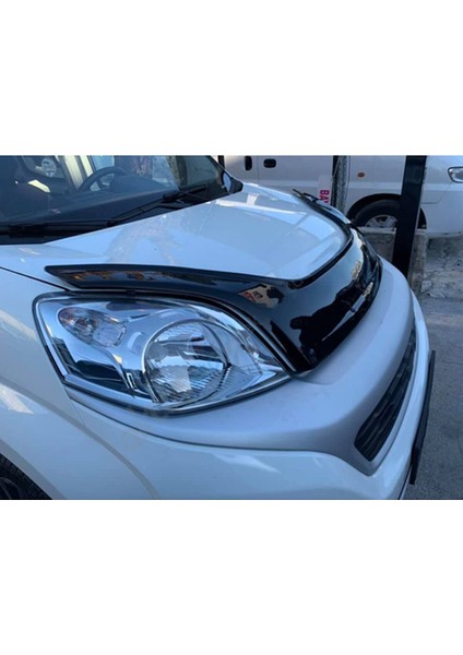 Fiat Fiorino 2007 - 2016 Ön Kaput Koruyucu Rüzgarlığı Piano Black 3.2 mm Kalın Plastik modelleri