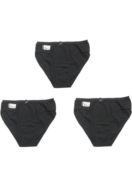 Kadın Siyah Bikini Külot 3'lü