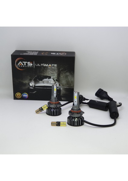 Headlıght Ultimate Hb3 9005 LED Xenon 12-24V 60 Watt Ile Çalışır LÜMEN:12800LM Kristal Beyaz