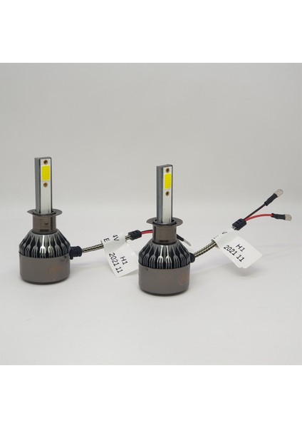 Headlıght H1 12V 24V 48W 10800LM Far ve Sis Ampulu Şimşek Etkili LED Xenon