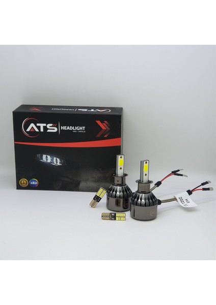 Headlıght H3 12V 24V 48W 10800LM Far ve Sis Ampulu Şimşek Etkili LED Xenon