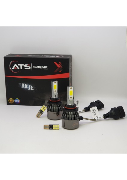 Headlıght Hb4 9006 12V 24V 48W 10800LM Far ve Sis Ampulu Şimşek Etkili LED Xenon